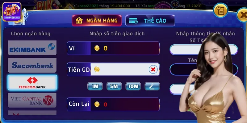 Hướng dẫn nạp tiền nhà cái Rikvip!